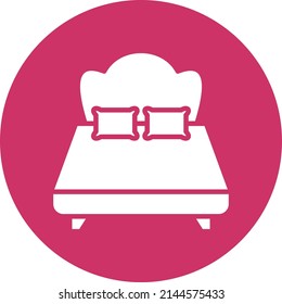 Vector Design Double Bed Icon Style