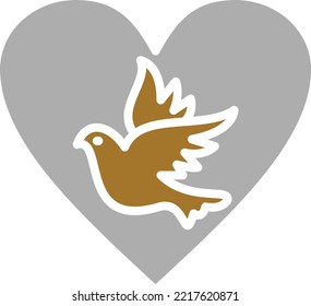 Unidad de diseño de vectores con estilo de icono cardíaco