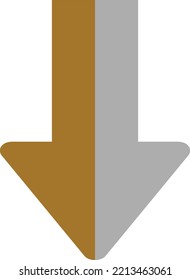 Vector Design Down Arrow Icon Style