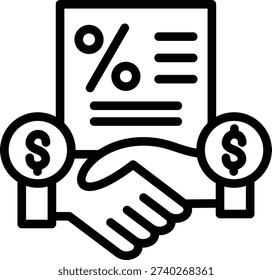 Vector Design Down Payment Icon Style