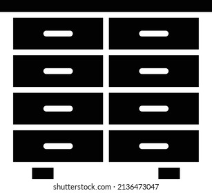 Vector Design Drawers Icon Style