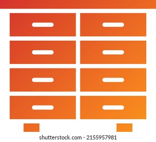Vector Design Drawers Icon Style