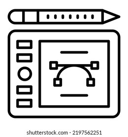 Vector Design Drawing Tablet Icon Style