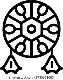 Diseño de Vector Dreamcatcher Icon Style