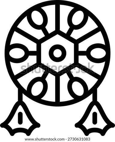 Vector Design Dreamcatcher Icon Style