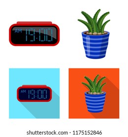 Vector design of dreams and night icon. Set of dreams and bedroom stock symbol for web.