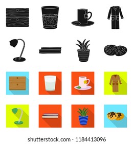 Vector design of dreams and night icon. Set of dreams and bedroom stock vector illustration.