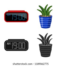 Vector design of dreams and night icon. Set of dreams and bedroom stock symbol for web.