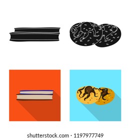 Vector design of dreams and night icon. Collection of dreams and bedroom stock symbol for web.