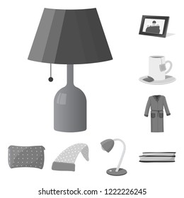 Vector design of dreams and night icon. Collection of dreams and bedroom stock vector illustration.