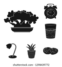 Vector design of dreams and night icon. Set of dreams and bedroom vector icon for stock.