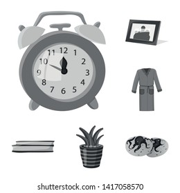 Vector design of dreams and night icon. Set of dreams and bedroom stock symbol for web.