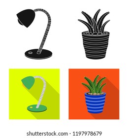Vector design of dreams and night logo. Set of dreams and bedroom vector icon for stock.