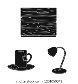 Vector design of dreams and night logo. Collection of dreams and bedroom stock symbol for web.