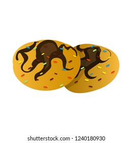 Vector design of dreams and night logo. Collection of dreams and bedroom stock symbol for web.