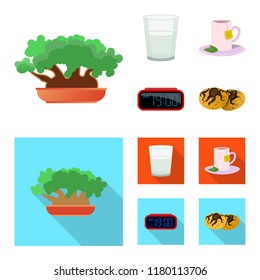 Vector design of dreams and night sign. Collection of dreams and bedroom stock vector illustration.