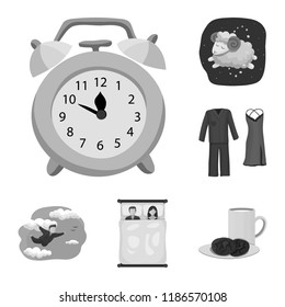 Vector design of dreams and night sign. Collection of dreams and bedroom vector icon for stock.