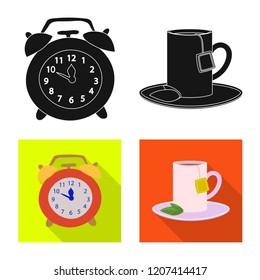 Vector design of dreams and night sign. Collection of dreams and bedroom stock vector illustration.