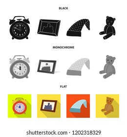 Vector design of dreams and night symbol. Collection of dreams and bedroom vector icon for stock.