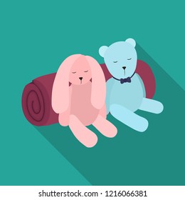 Vector design of dreams and night symbol. Set of dreams and bedroom vector icon for stock.
