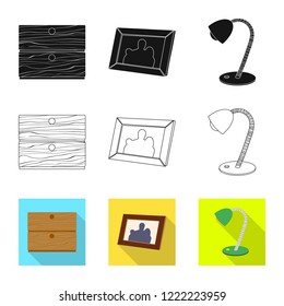 Vector design of dreams and night symbol. Collection of dreams and bedroom stock vector illustration.