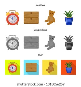 Vector design of dreams and night symbol. Collection of dreams and bedroom vector icon for stock.