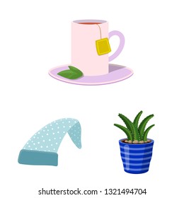 Vector design of dreams and night symbol. Collection of dreams and bedroom vector icon for stock.