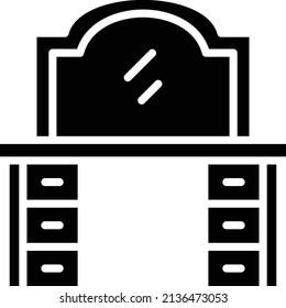 Vector Design Dressing Table Icon Style