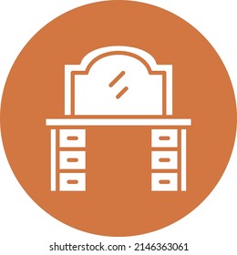 Vector Design Dressing Table Icon Style