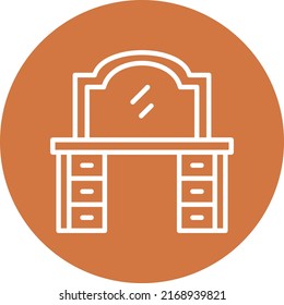 Vector Design Dressing Table Icon Style