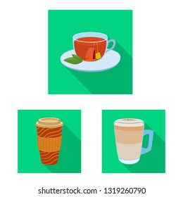 Vector design of drink and bar icon. Collection of drink and party stock symbol for web.