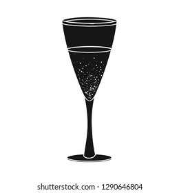Vector design of drink and bar logo. Set of drink and party vector icon for stock.