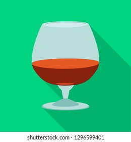 Vector design of drink and bar sign. Set of drink and party vector icon for stock.