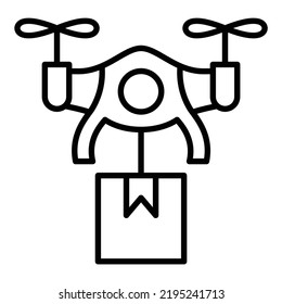 Vector Design Drone Delivery Icon Style