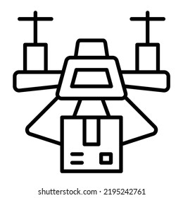 Vector Design Drone Delivery Icon Style