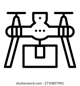 Diseño de Vector Drone Delivery Icon Style