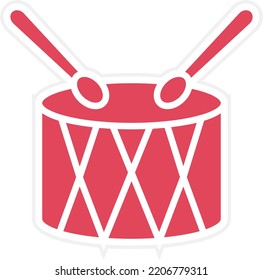 Vector Design Drum Icon Style