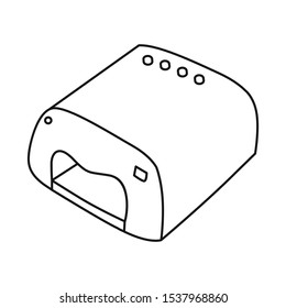 Vector design of dryer and electric icon. Graphic of dryer and device stock vector illustration.