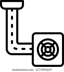 Vector Design Ductwork Icon Style