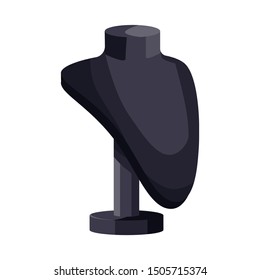 Vector design of dummy and bust symbol. Web element of dummy and female stock vector illustration.