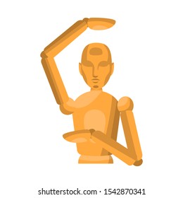 Vector design of dummy and man logo. Web element of dummy and clothes stock vector illustration.