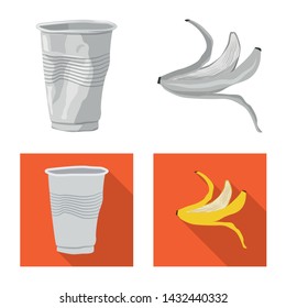 Vector design of dump and sort icon. Collection of dump and junk vector icon for stock.