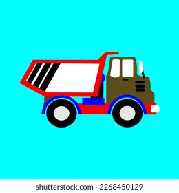 Diseño vectorial de un automóvil de camión volcado