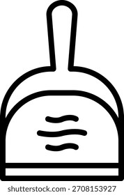 Diseño de Vector Estilo de icono de recogedor