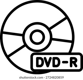 Vector Design DVD-R Icon Style