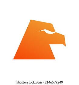 vector design, eagle head shape illustration