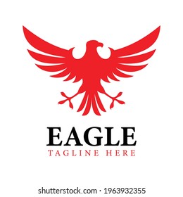 vector design eagle logo. logo template