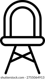 Vector Design Eames Chair Icon Style