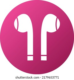 Vector Design Earbuds Icon Style