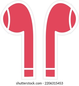 Vector Design Earbuds Icon Style